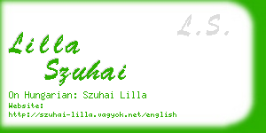 lilla szuhai business card